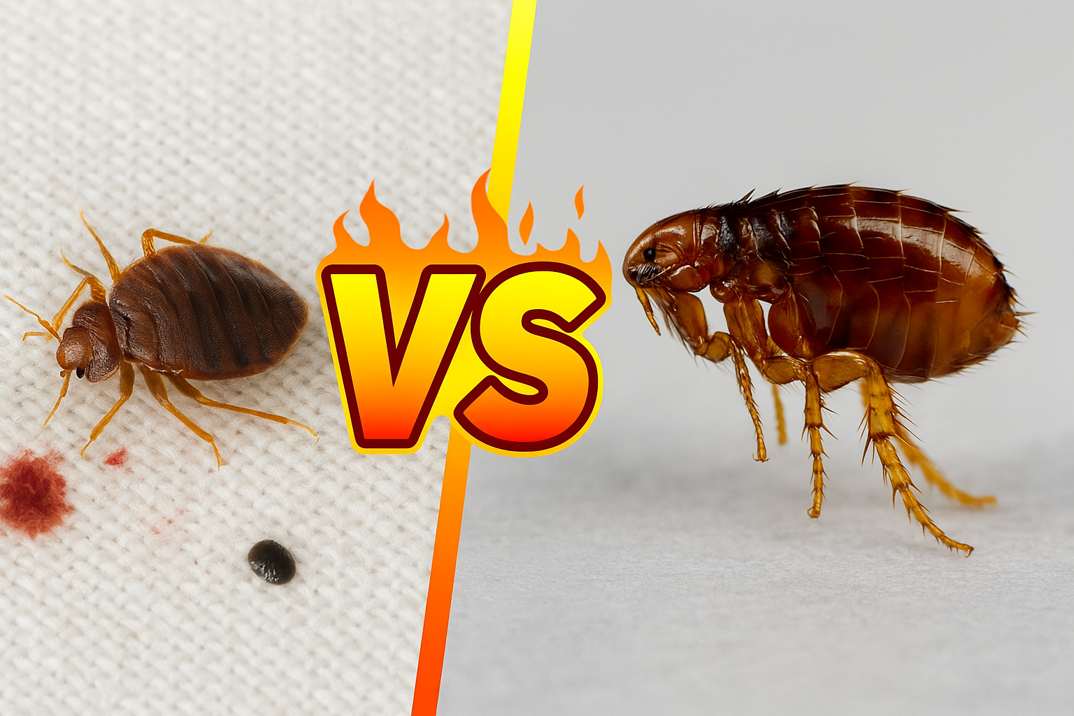 punaises de lit vs puces comment les différencier et que faire ?