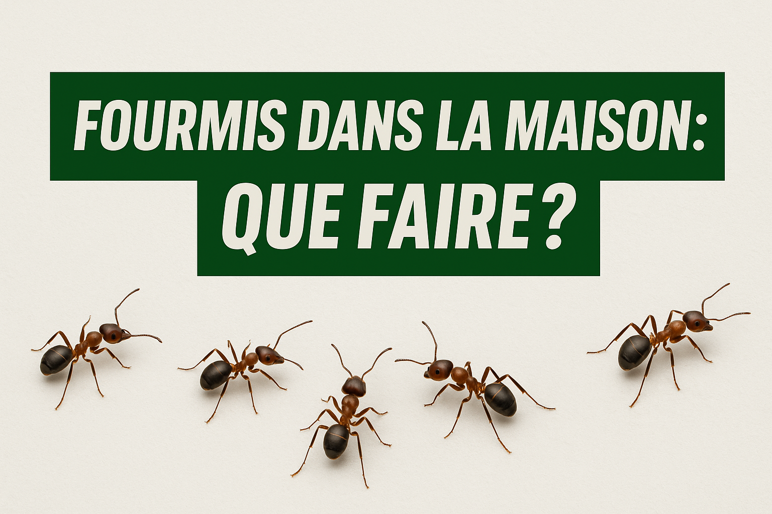 FAQ : Fourmis dans la maison ? Voici la seule méthode qui fonctionne vraiment